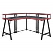 Disruptor L-Shape Gaming Desk in Metal Black