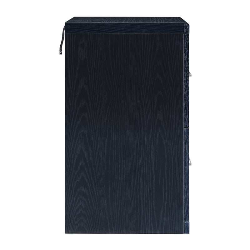 Alpine 2-Drawer Engineered Wood  Vertical File with Lockdowel  in Black