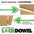 Alpine 2-Drawer Engineered Wood Lateral File with Lockdowel  in Black Finish