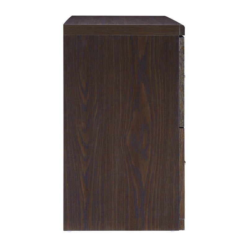 Alpine 2-Drawer Engineered Wood Lateral File with Lockdowel in Espresso Finish