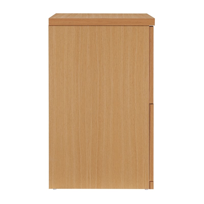 Denmark 2-Drawer Engineered Wood Vertical File with Lockdowel  in Natural Finish