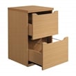 Denmark 2-Drawer Engineered Wood Vertical File with Lockdowel  in Natural Finish
