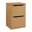 Denmark 2-Drawer Engineered Wood Vertical File with Lockdowel  in Natural Finish