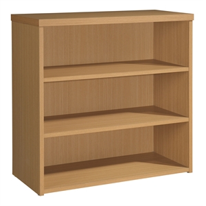denmark 3-shelf engineered wood bookcase with lockdowel in natural finish
