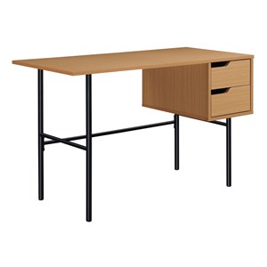 Denmark Engineered Wood Writing Desk with Lockdowel in Natural Finish