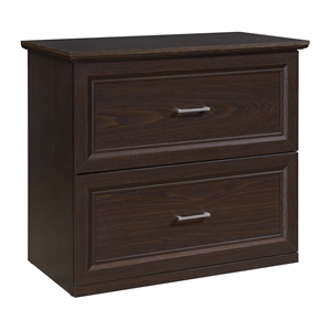 jefferson 2-drawer engineered wood lateral file in espresso finish