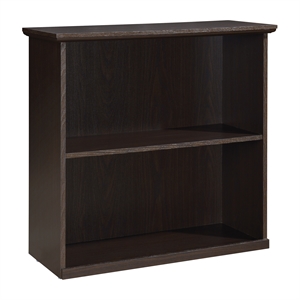 jefferson 3-shelf engineered wood bookcase with lockdowel in espresso finish