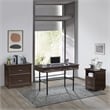 Jefferson Engineered Wood Writing Desk with Lockdowel in Espresso Finish