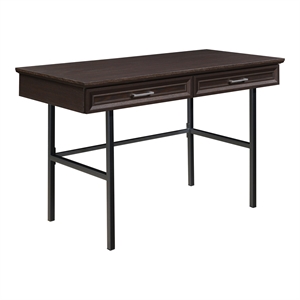 Jefferson Engineered Wood Writing Desk with Lockdowel in Espresso Finish