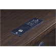 Jefferson Engineered Wood Executive Desk with Power in Espresso Finish