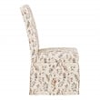 Adalynn Slipcover Dining Chair 2 Pack in Autumn Brown Leaf Fabric