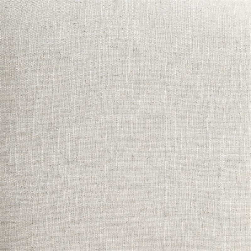 Walden Cane Back Dining Chair with  White Base and Linen  White Fabric Seat