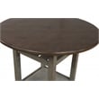 Berkley 5pc Set- Table Chairs in Slate Gray with Wood Stain Finish
