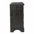 Farmhouse Basics 6 Drawer Dresser 2/CTN in Wood Rustic Black Finish