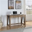 Quinton Writing Desk in Salvage Oak Engineered Wood with Drawer