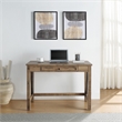 Quinton Writing Desk in Salvage Oak Engineered Wood with Drawer