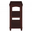 Lane 3-Shelf Console Table in Espresso Wood Finish