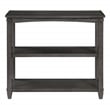 Lane 3-Shelf Console Table in Slate Gray Wood Finish