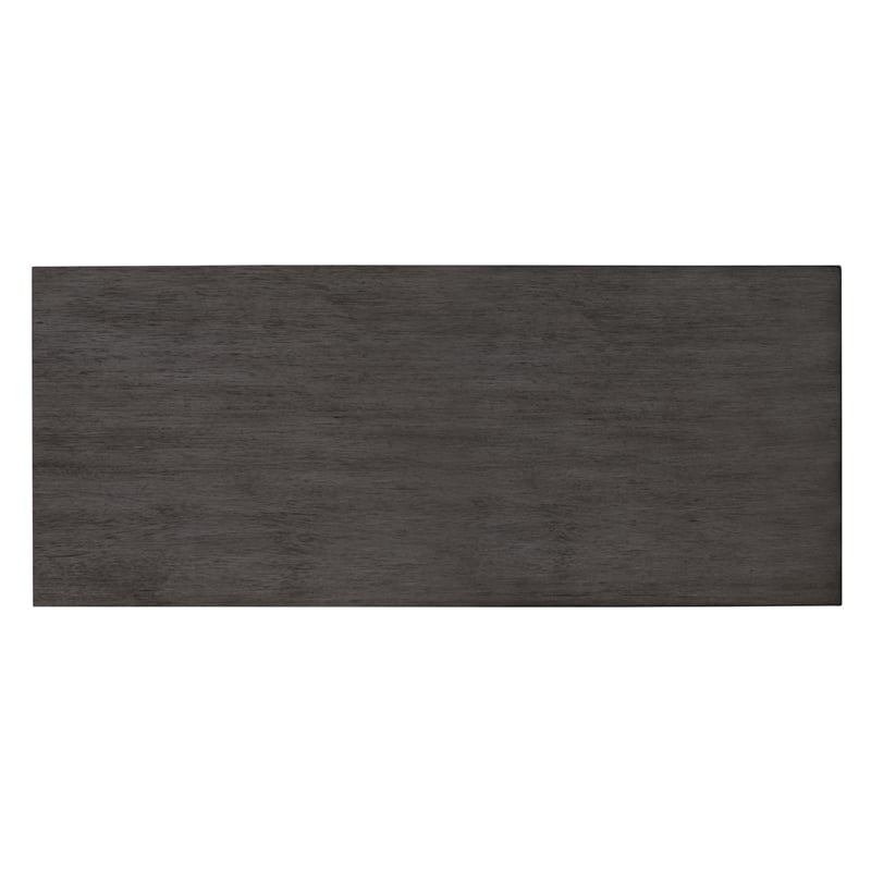 Lane 3-Shelf Console Table in Slate Gray Wood Finish