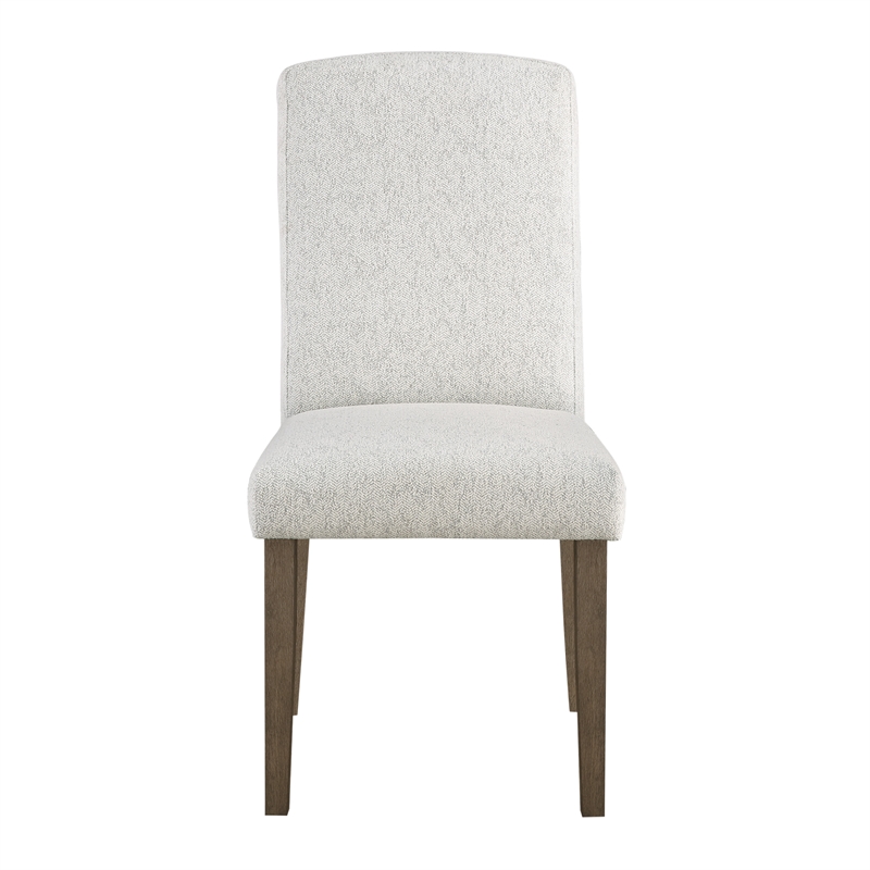 Everly Dining Chair 2-Pack in Oyster Gray Fabric with Gray Washed Legs