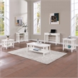 Sierra Mission End Table in White Finish in Engineered Wood