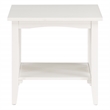 Sierra Mission End Table in White Finish in Engineered Wood