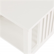 Sierra Mission End Table in White Finish in Engineered Wood