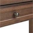 Baton Rouge  Sit-to-Stand Lift Wood Desk in Brushed Walnut Brown Finish
