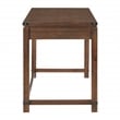 Baton Rouge  Sit-to-Stand Lift Wood Desk in Brushed Walnut Brown Finish