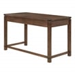 Baton Rouge  Sit-to-Stand Lift Wood Desk in Brushed Walnut Brown Finish
