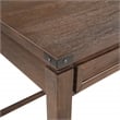 Baton Rouge  Sit-to-Stand Lift Wood Desk in Brushed Walnut Brown Finish