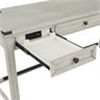 Baton Rouge Engineered Wood Sit-to-Stand L-Desk in Champagne Oak Finish