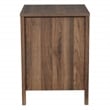 Stonebrook Nightstand with 2 USB Ports in Wood Classic Walnut Finish