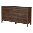Stonebrook 6-Drawer Horizontal Dresser in Wood Classic Walnut Finish