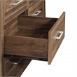 Stonebrook 6-Drawer Horizontal Dresser in Wood Classic Walnut Finish