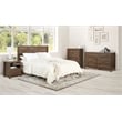 Stonebrook Queen/Full 4 Piece Bedroom Set in Wood Classic Walnut Finish