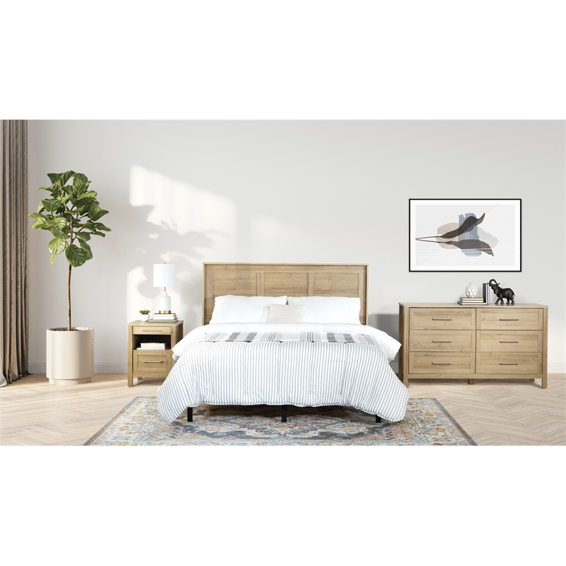 Stonebrook Queen/Full 3 Piece Bedroom Set in Wood Canyon Oak Finish