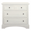 Farmhouse Basics 3 Drawer Chest in Rustic White Engineered Wood
