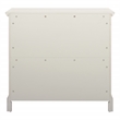 Farmhouse Basics 3 Drawer Chest in Rustic White Engineered Wood