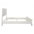 Farmhouse Basics Queen Bed Set 3/CTN in Rustic White Finish Engineered Wood