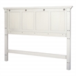 Farmhouse Basics Queen Bed Headboard in Rustic White  Engineered Wood