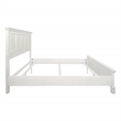 Farmhouse Basics King Bed in Rustic White Finish Engineered Wood