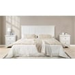 Farmhouse Basics Bed King 3pc. Bedroom Set in Rustic White Engineered Wood