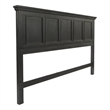 Farmhouse Basics King Bed Headboard in Wood Rustic Black