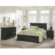 Farmhouse Basics 4 PC King Bedroom Set in Rustic Black