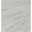 Flower Dining Table with White Faux Marble Top and Black Base
