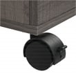 Holly 4-Drawer Mobile Storage Cart in Engineered Wood Farm Oak Finish