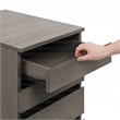 Holly 4-Drawer Mobile Storage Cart in Engineered Wood Farm Oak Finish