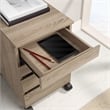 Holly 4-Drawer Mobile Storage Cart in Engineered Wood River Oak Finish