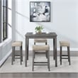 Celina 5-PC Counter Height Dining Set in Engineered Wood Antique Gray